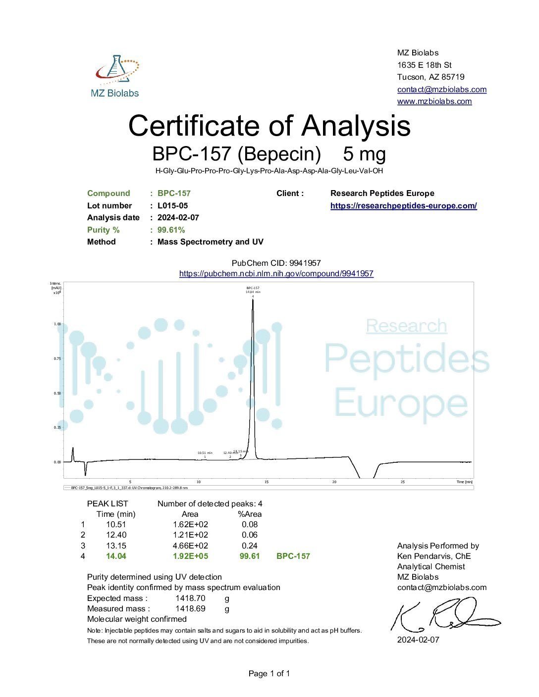 BPC-157 10mg - Image 2